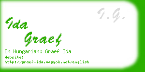 ida graef business card